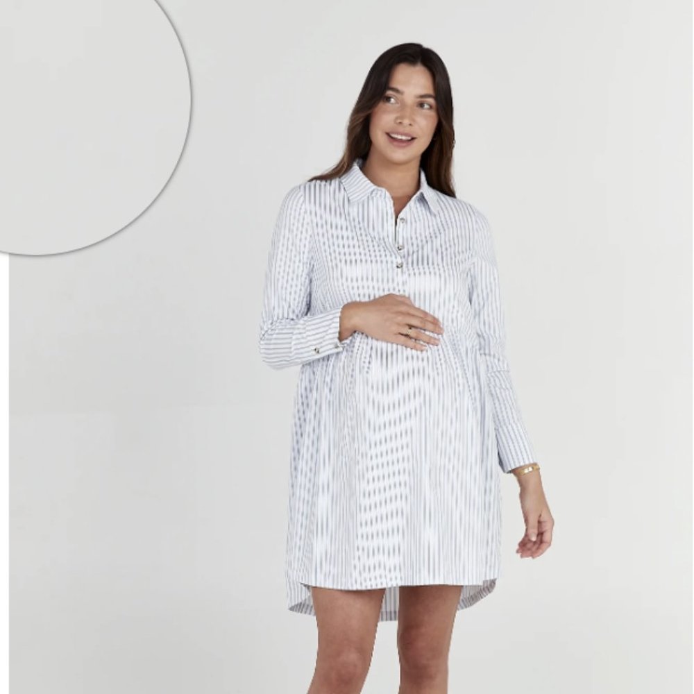 NWT - LEGOE. HERITAGE SIENNA SHIRTDRESS Maternity - Size 3 ( USA 8-10)